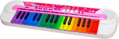 My Music World Girls Keyboard, 32 Tasten, 8 Demos, 6 Rhythmen, 45x13cm, Musikinstrument für Kinder,