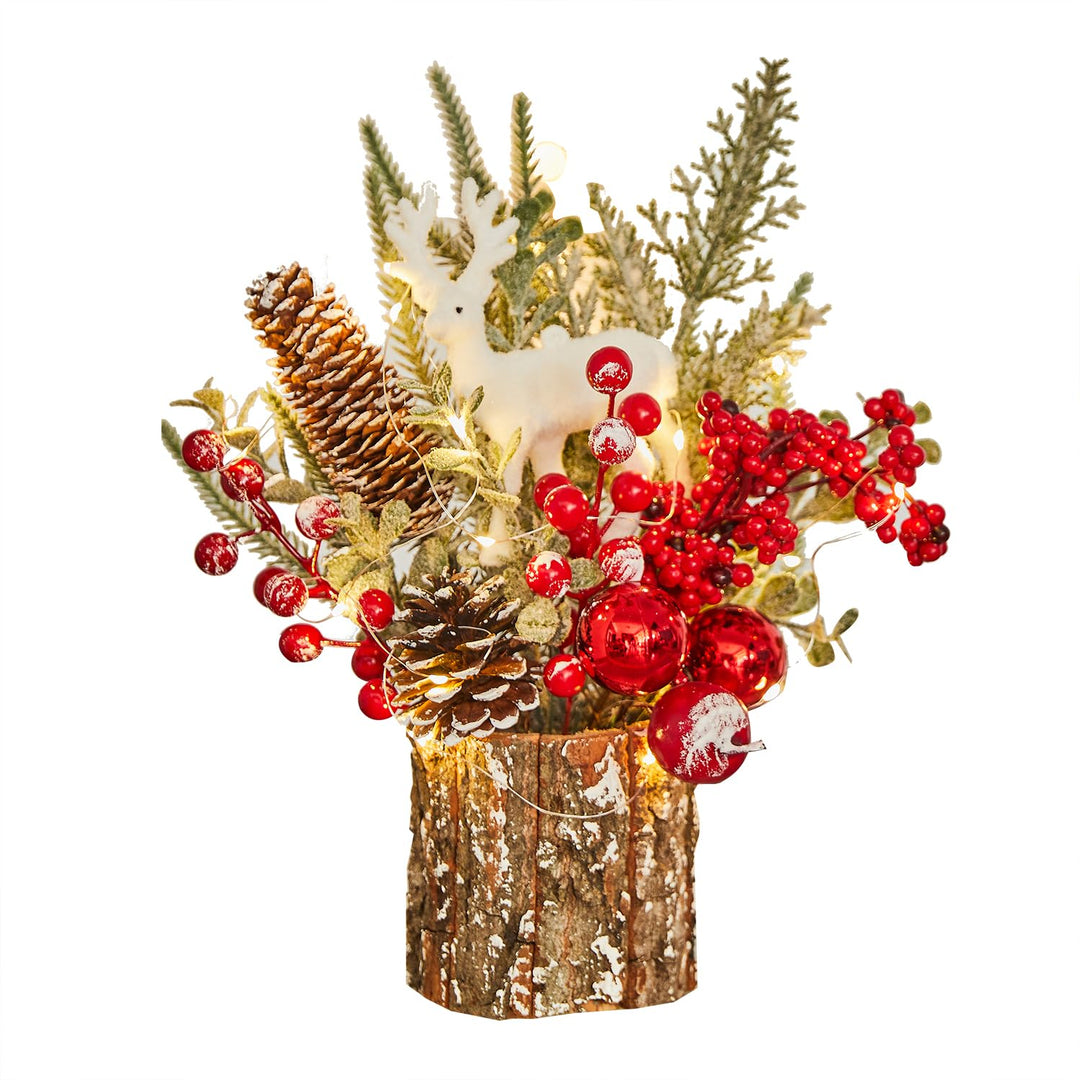 Klein Künstlich Weihnachtsbaum Weihnachten Deko - Mini Weihnachtsbaum Tannenbaum künstlich auf dem T