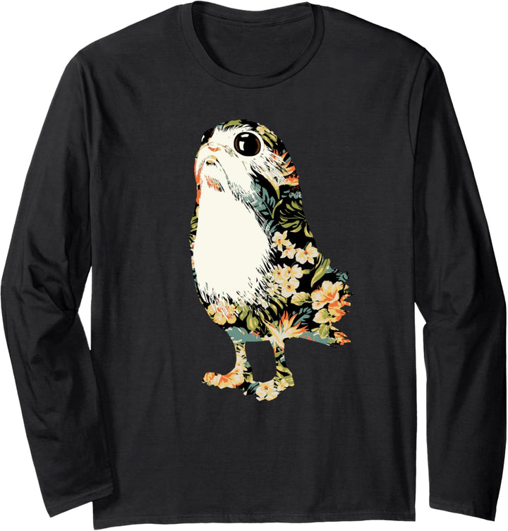 Star Wars Floral Print Tropical Porg Langarmshirt