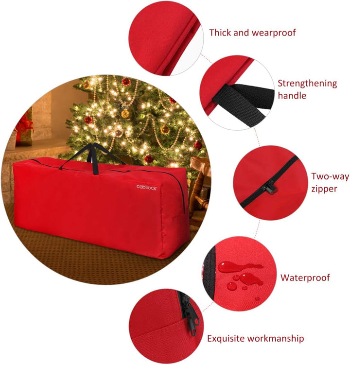 Cabilock Weihnachtsbaum Tasche Weihnachtliche Kränze Girlanden Aufbewahrungstasche für Weihnachten s