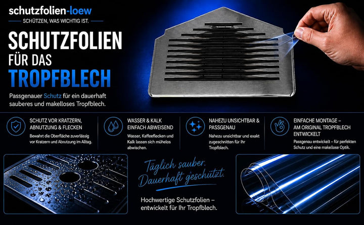 Schutzfolie für Siemens EQ900 - EQ9 PLUS Abtropfblech - Tassenablage - Abstellblech - Tropfblech (10