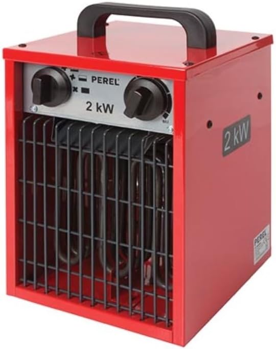 Perel Toolland Construction Heater with 3 Levels / Fan Function and Thermostat / 2 kW, Grey