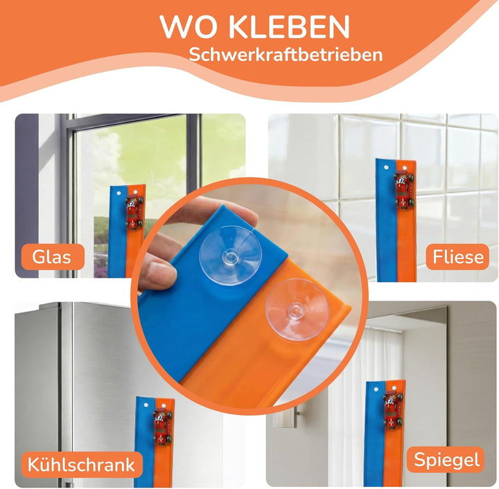 5M Flexible Autorennbahn Set mit 2 Loopings, 2-in-1 Rennbahn mit Autos & Tragtasche, Schwerkraft & P