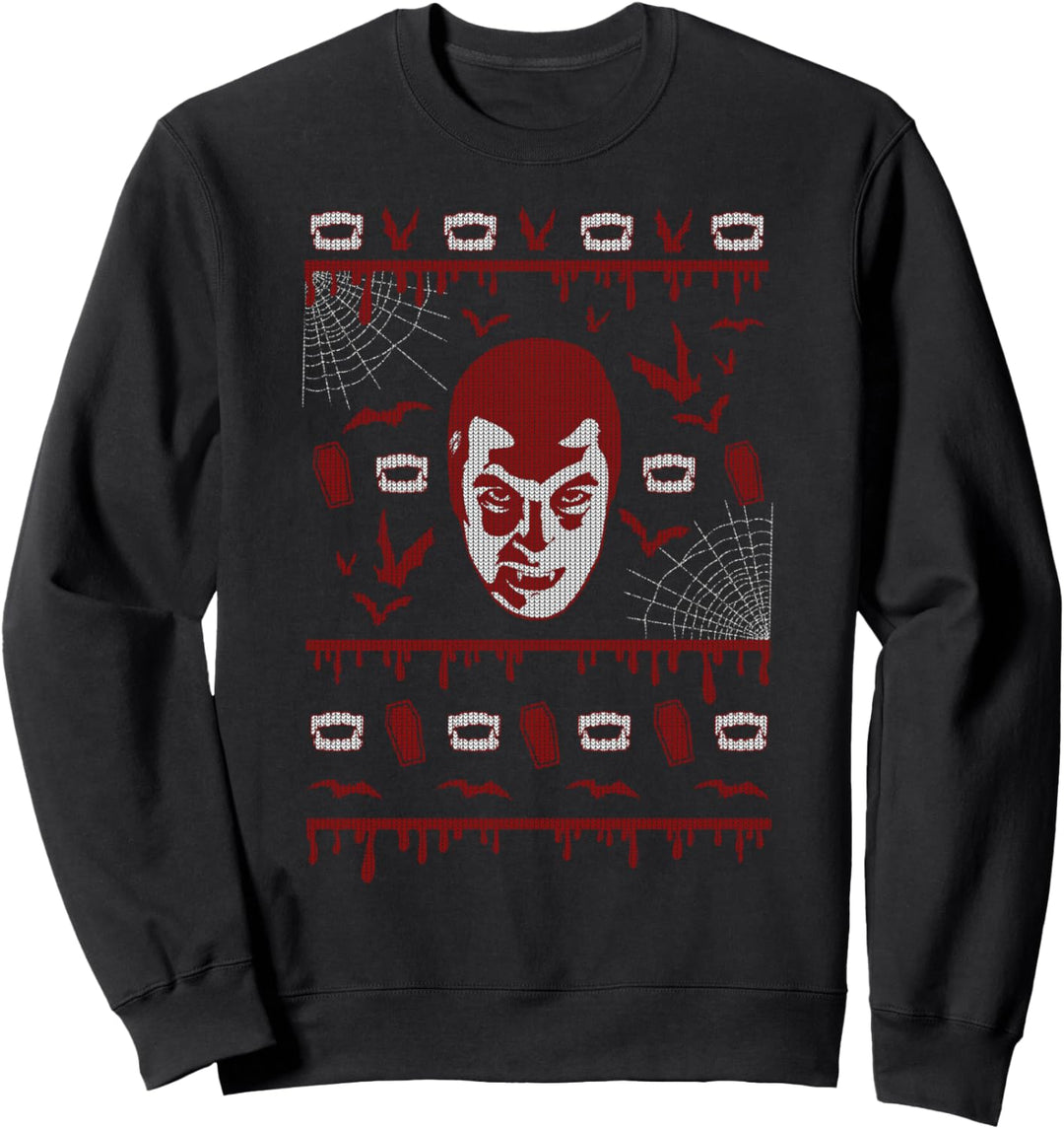 Universal Monsters Christmas Dracula Ugly Sweater Style Sweatshirt