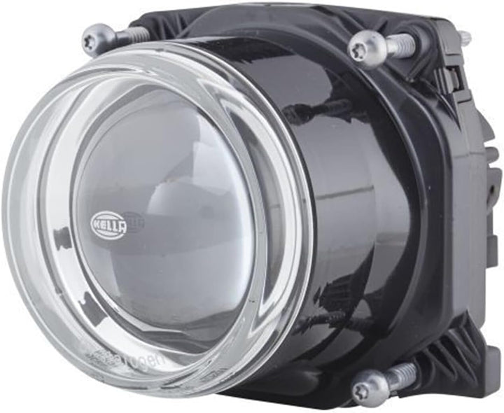 HELLA - DE/FF/Halogen-Hauptscheinwerfer - 90mm Performance - 12V - rund - Einbau - gehärtete Streusc