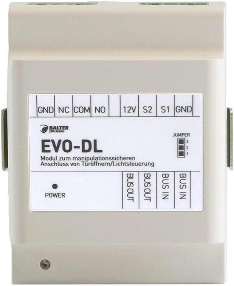 Balter EVO Video Türsprechanlage ✓ Manipulationssicheres Anschluss-Modul EVO-DL für Türöffner und Li