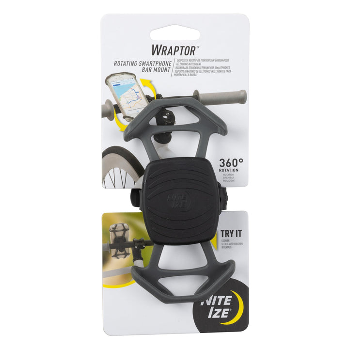 NITE Ize IZE Wraptor Handy Staender Schwarz NI-WPT-09-R3