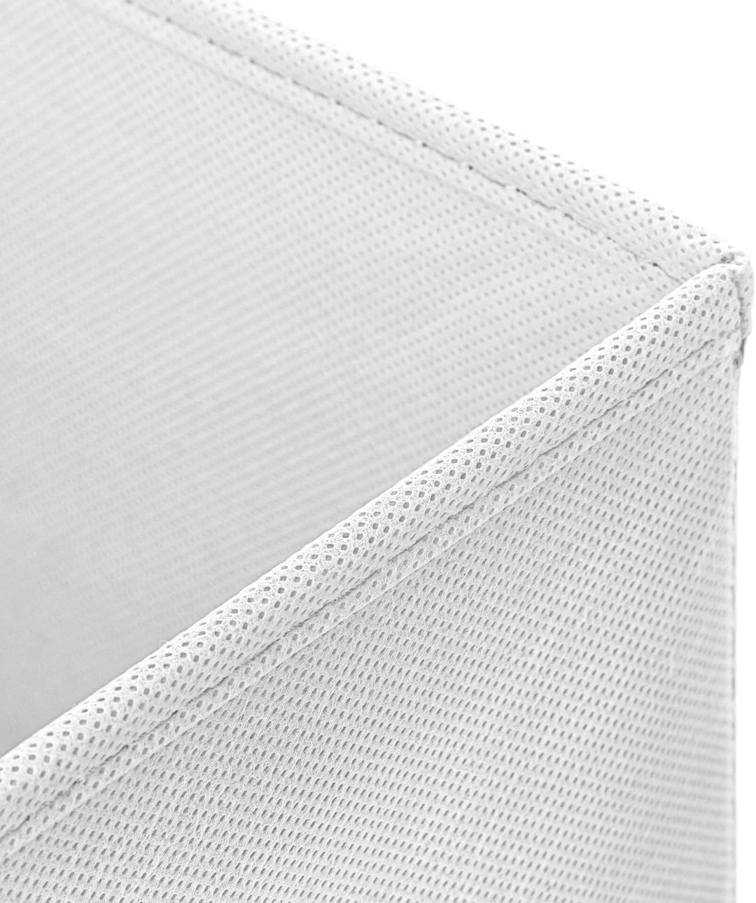 StickandShine 4er Set Weiss Faltbox 28 x 28 x 28 cm Aufbewahrungsbox faltbar mit Deckel, Weiss
