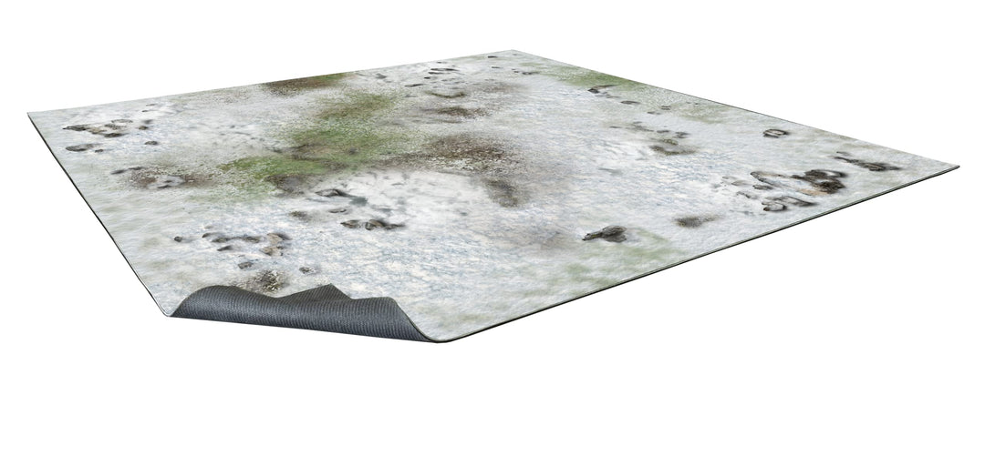 Battle Systems Terrain Winter Snowscape Game Mat 3x3 - Neopren-Spielmatte für Warhammer, D&D, Frostg
