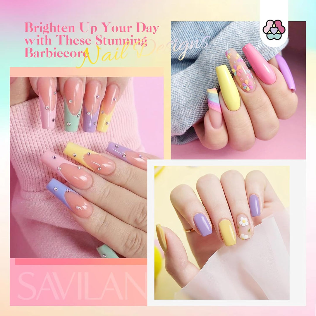 Saviland 29 Stück Dip Powder Nail Kit–20 Farben Dipping Powder Starter Kit Dipping Powder Nails Set