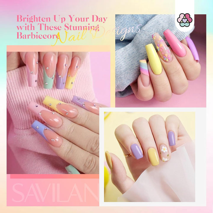 Saviland 29 Stück Dip Powder Nail Kit–20 Farben Dipping Powder Starter Kit Dipping Powder Nails Set