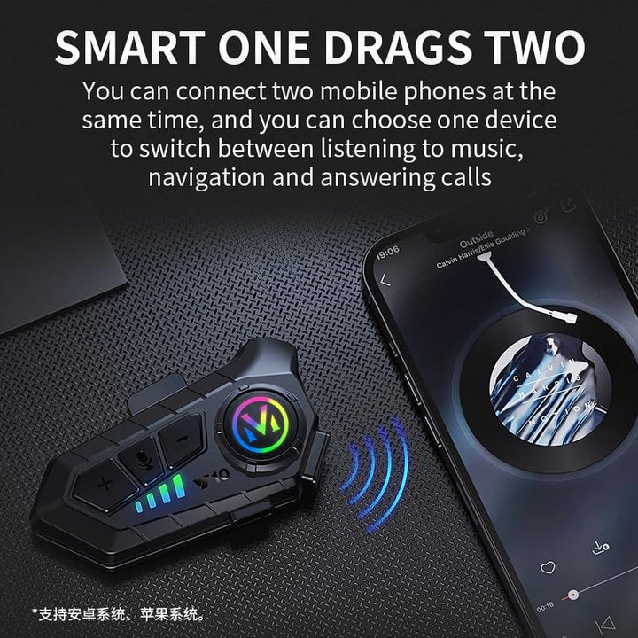 Motorradhelm Bluetooth Motorrad Helm Headset Motorcycle Helmet Bluetooth Headset Wireless DSP&CVC Ge