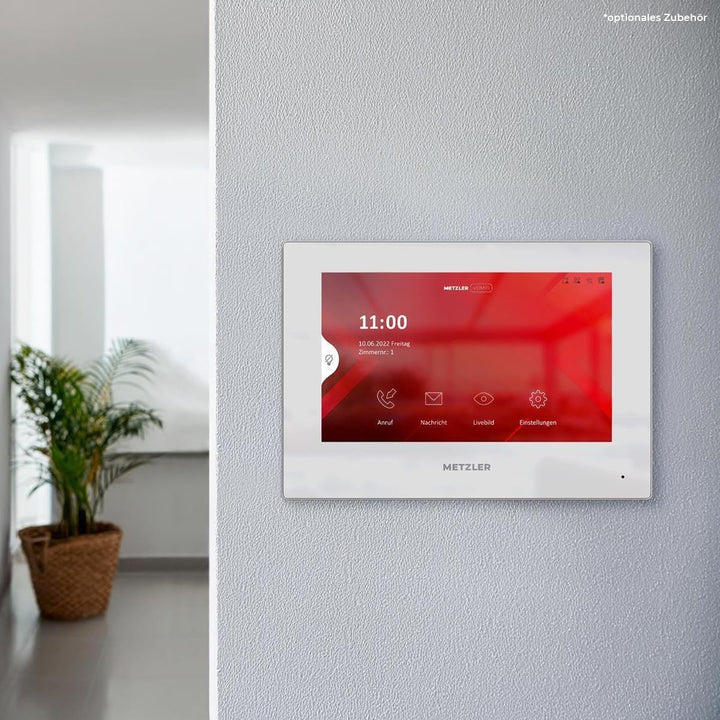 Metzler VDM10 2.0 Video -Türsprechanlage LAN POE – 3 Familienhaus Türklingel in RAL9007 Graualuminiu