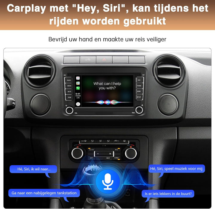 7-Zoll-Display-Autoradio für Volkswagen Seat Golf Passat Jetta Beetle Tiguan Touran EOS Skoda Seat D