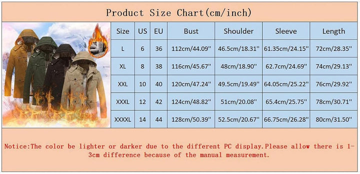 Zhiyao Fleece Cardigan Zip Jacke Herren Winterjacke Lässiger Stehkragen Warm Plus Samt Dicker Mantel