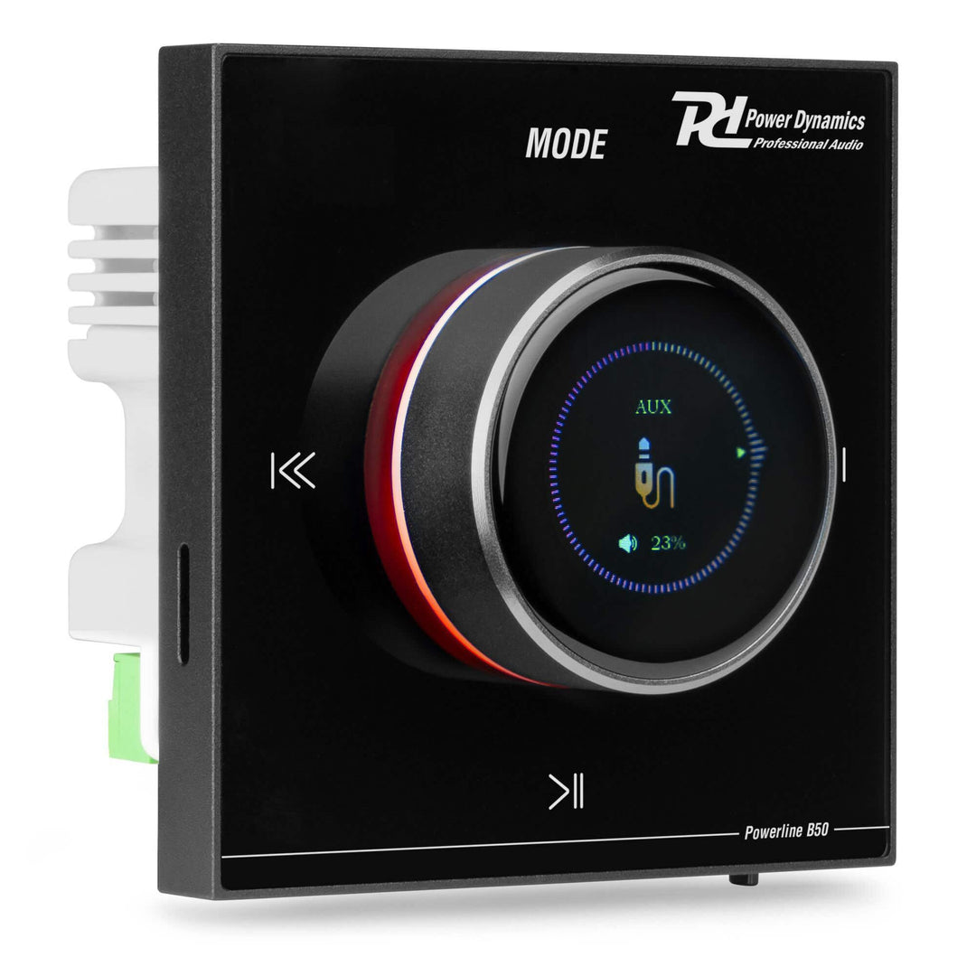 Powerline B50B Wand Stereo Verstärker - Audio Verstärker Bluetooth Unterputz-Einbau System mit 50 Wa