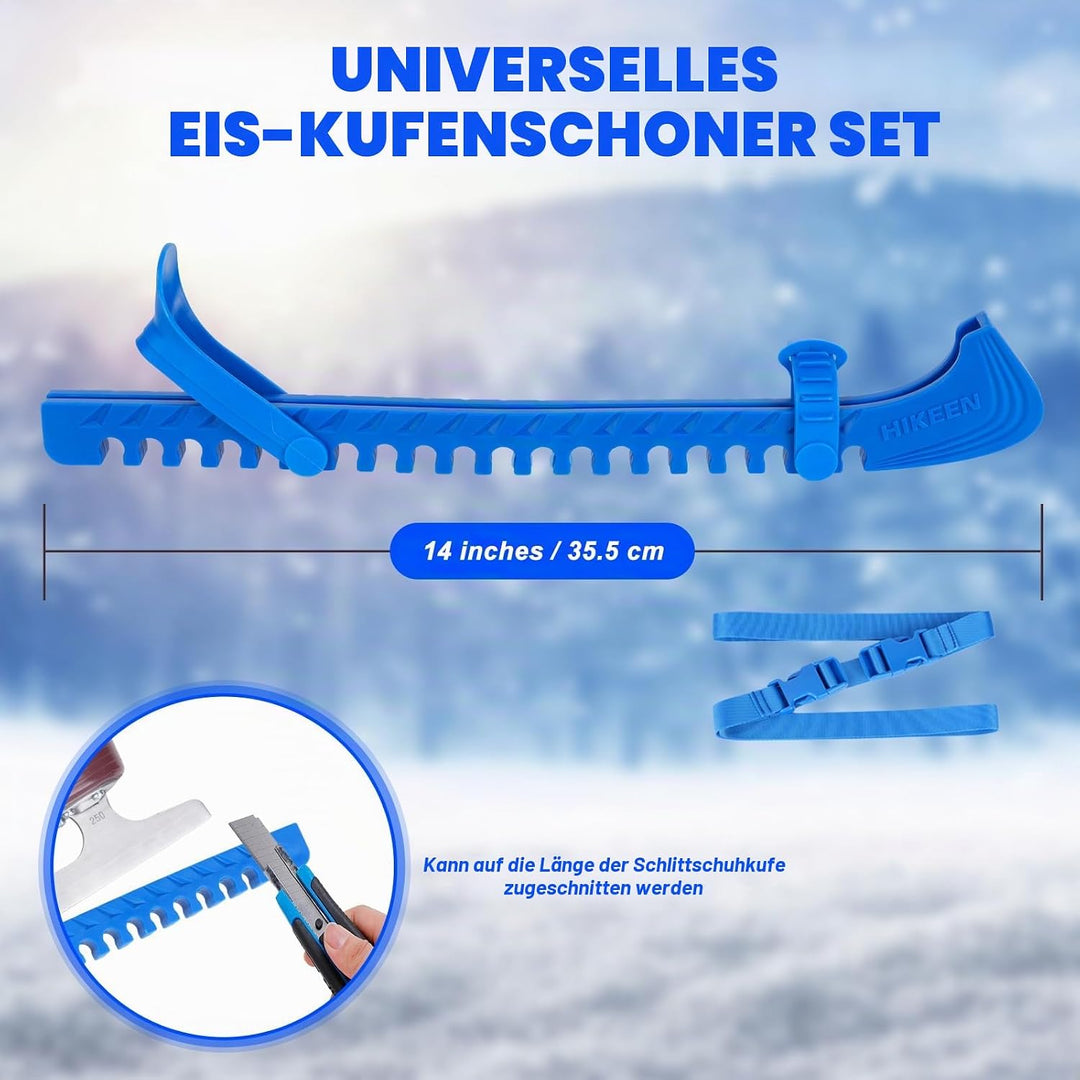 BOOSTEADY Schlittschuhschutz Verstellbarer Spatenschutz Kufenschoner für Eishockeyschlittschuhe Schl