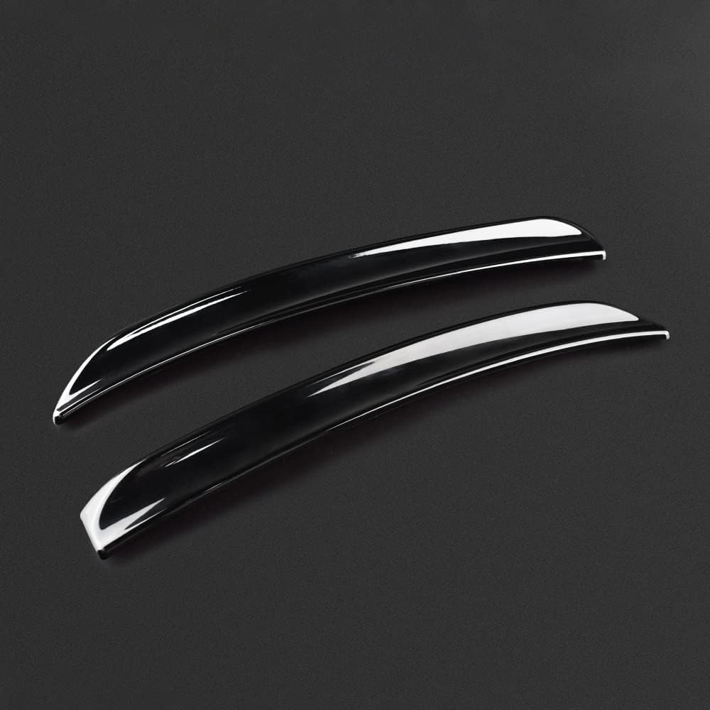 KUNGKIC 2 Stück ABS Heckflügel Trim Spoiler Erweiterung Lip Fins Dekorative Aufkleber Kompatibel mit