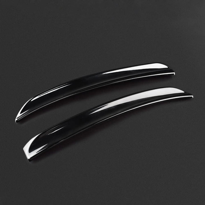 KUNGKIC 2 Stück ABS Heckflügel Trim Spoiler Erweiterung Lip Fins Dekorative Aufkleber Kompatibel mit