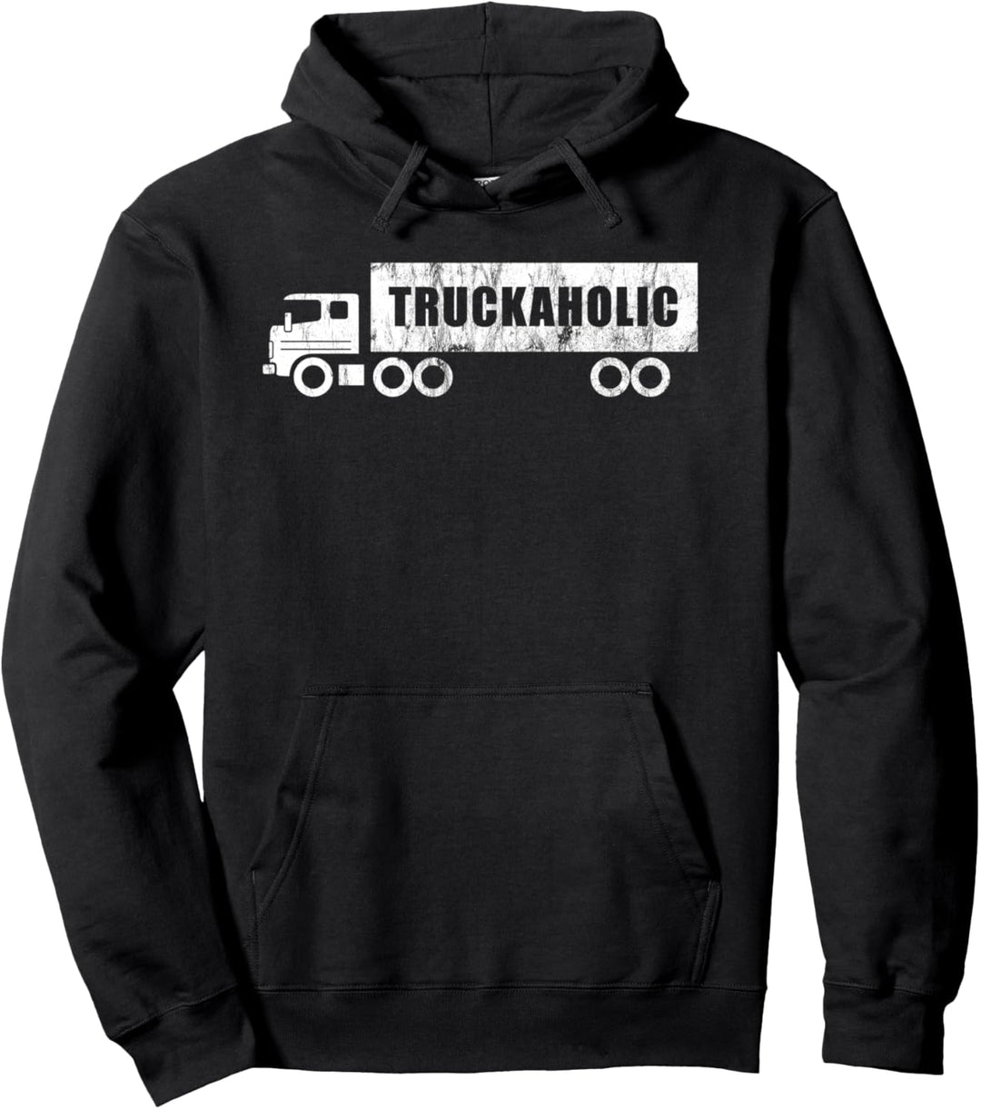 Truckaholic Vintage Outfit für LKW Fahrer Fernfahrer Trucker Pullover Hoodie