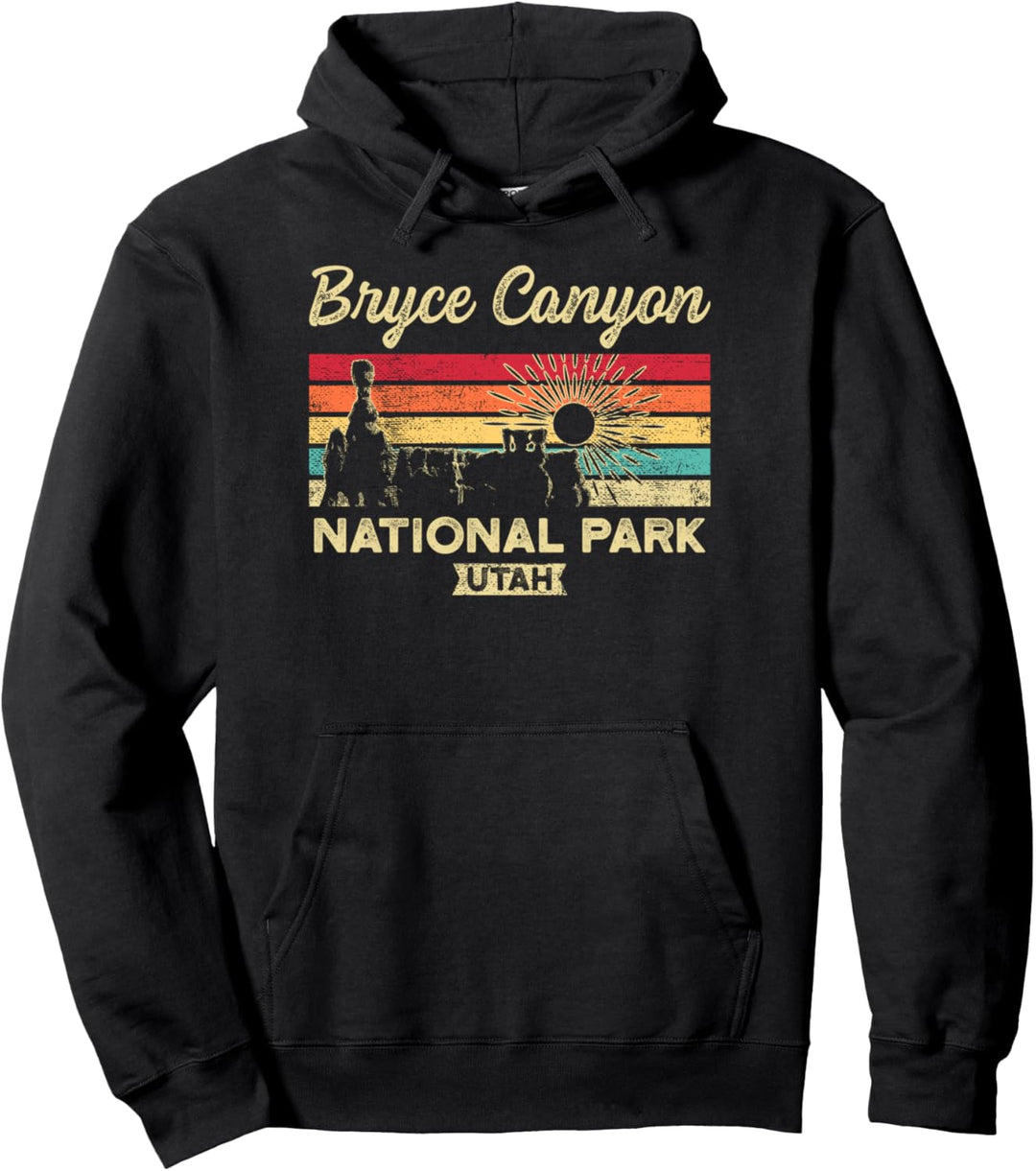 Retro-Sunset-Nationalpark Bryce Canyon Pullover Hoodie