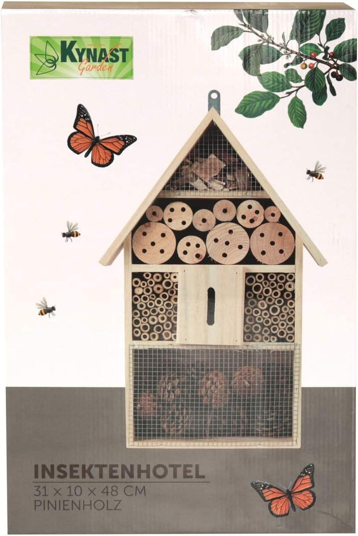 Insektenhotel 31x10x48cm Bienen Insektenhaus Pinienholz Natur