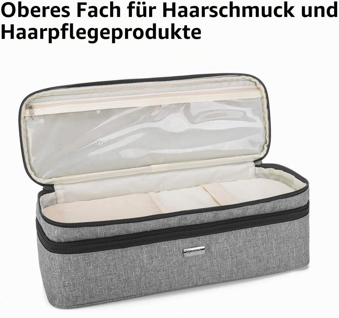 Teamoy Aufbewarhungstasche für Warmluftbürste Haartrockner, Glättender Styler Tragetasche, Reisetasc
