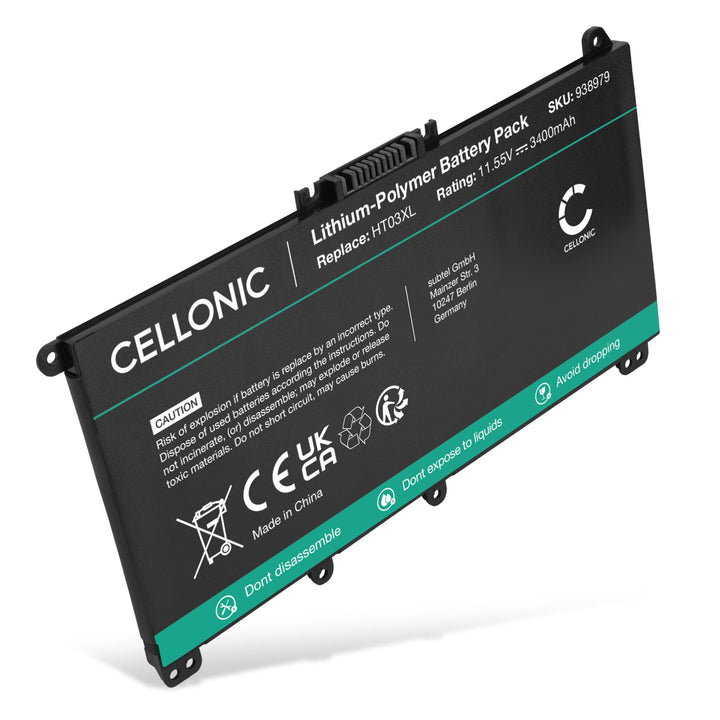 CELLONIC® Akku-Ersatz für HP 250 G7, 255 G7 Laptop 3400mAh 11.55v