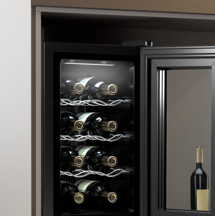 Cecotec Weinregal 8 Flaschen Bolero Grandsommelier 830 Coolcrystal, Thermoelektrische Kühlung, Tempe