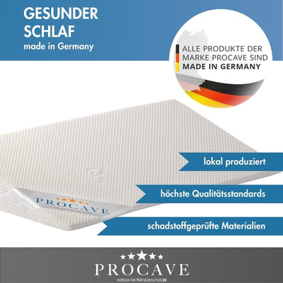 PROCAVE Bettkeil mit Bezug aus Silver Protect-Doppeltuch | Breite: 70 cm x T: 45 cm x H: 15/1 cm | M