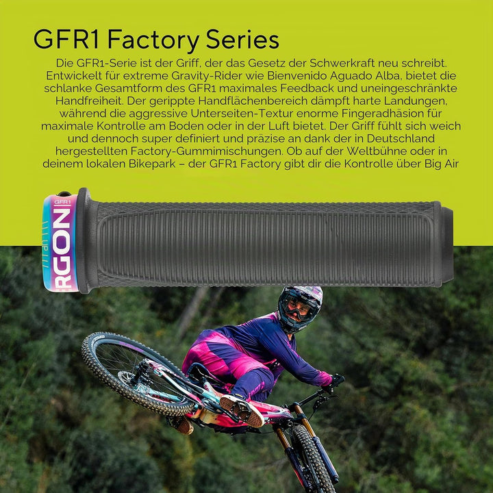 Ergon – GFR1 Fahrradgriff | MTB Gravity, Freeride | 2 Compounds | Unisex Einheitsgrösse Stealth, Ein
