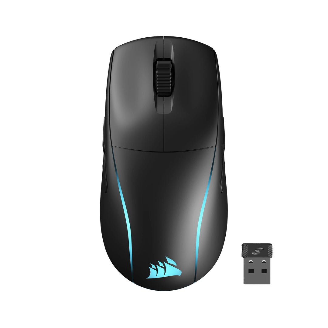 Corsair M75 Wireless RGB Leichte FPS Gaming-Maus – 26.000 DPI – Austauschbare Seitentasten – iCUE-Ko