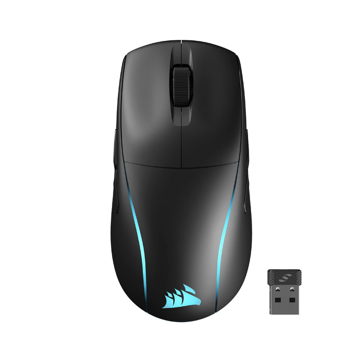 Corsair M75 Wireless RGB Leichte FPS Gaming-Maus – 26.000 DPI – Austauschbare Seitentasten – iCUE-Ko
