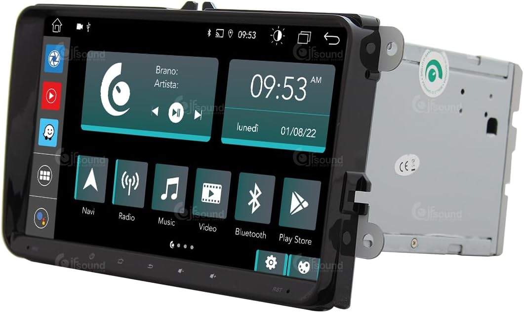 Personalisiertes Autoradio für Volkswagen Golf Sharan Tiguan Android GPS Bluetooth WiFi USB DAB+ Tou