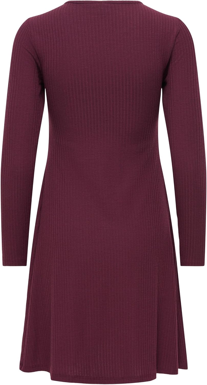 ONLY Female Kleid OLMMALAYA Kurzes Kleid XS Winetasting, XS Winetasting
