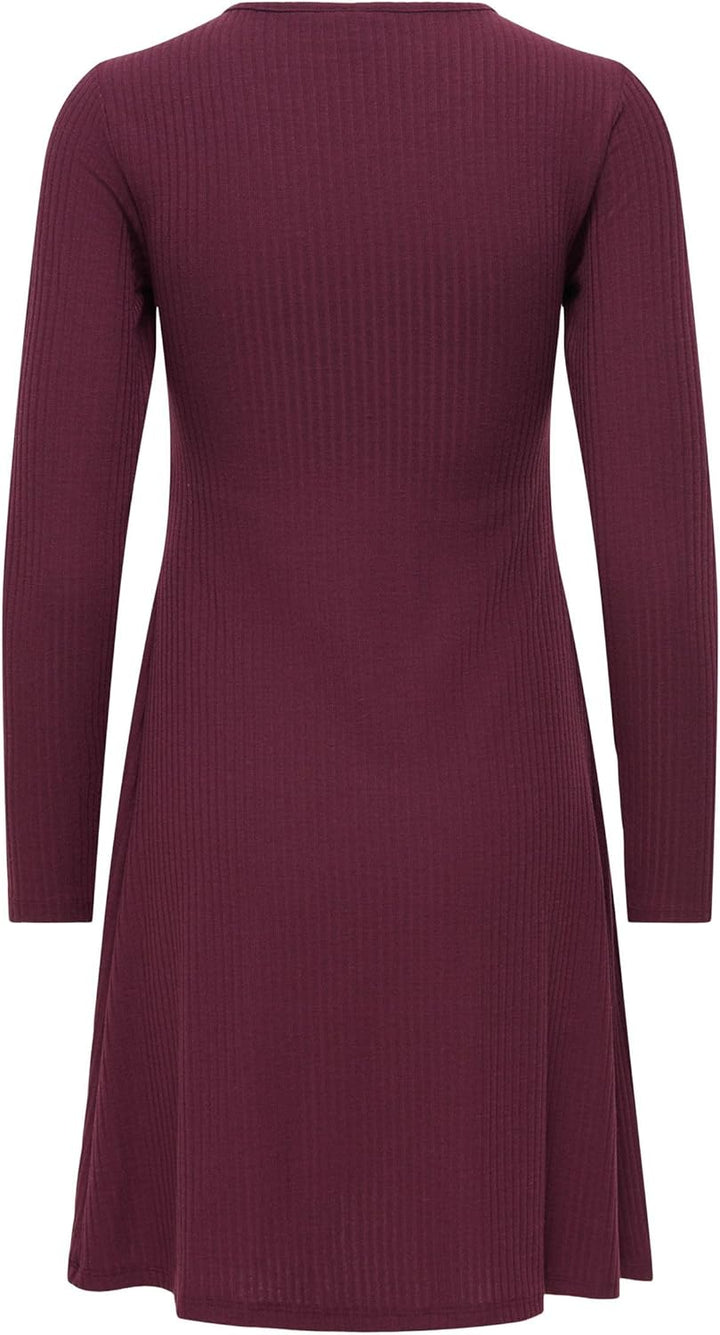 ONLY Female Kleid OLMMALAYA Kurzes Kleid XS Winetasting, XS Winetasting