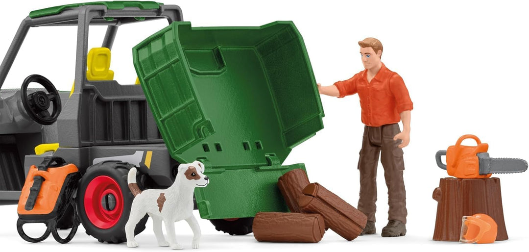 SCHLEICH 42641 Hochzeitskutsche, ab 5 Jahren, Horse Club - Spielset, 106 Teile & 42659 Waldbauer mit