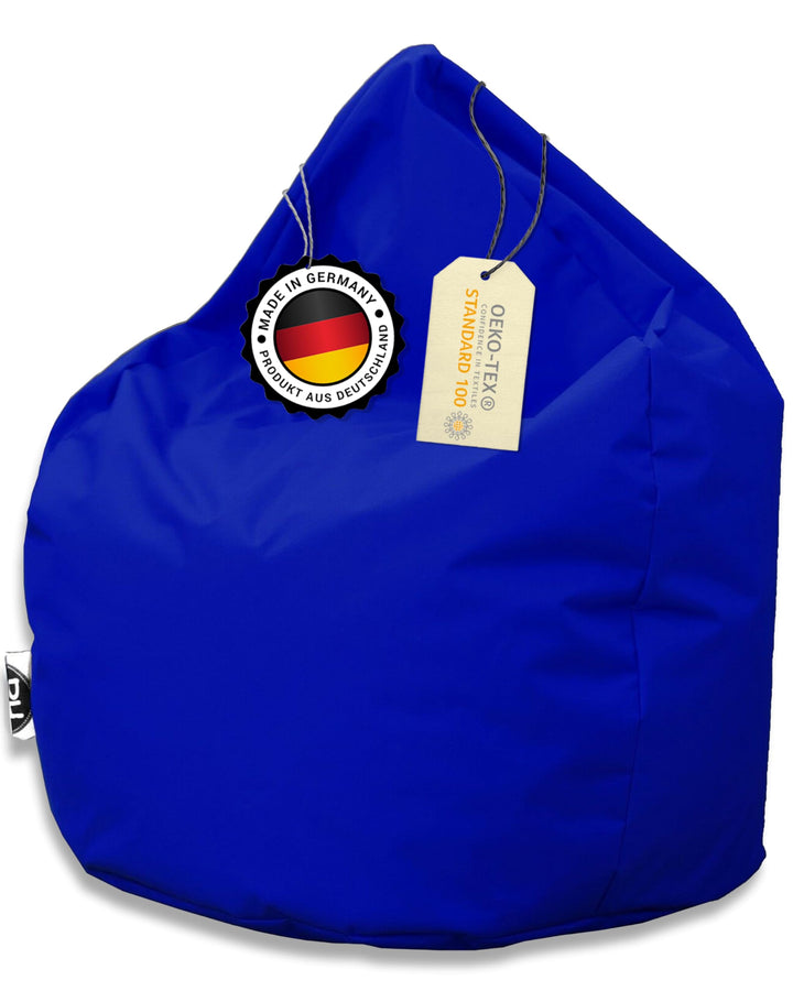 PATCH HOME Patchhome Sitzsack Tropfenform mit Reissverschluss Nachfüllbar - für In &amp; Outdoor - mit S