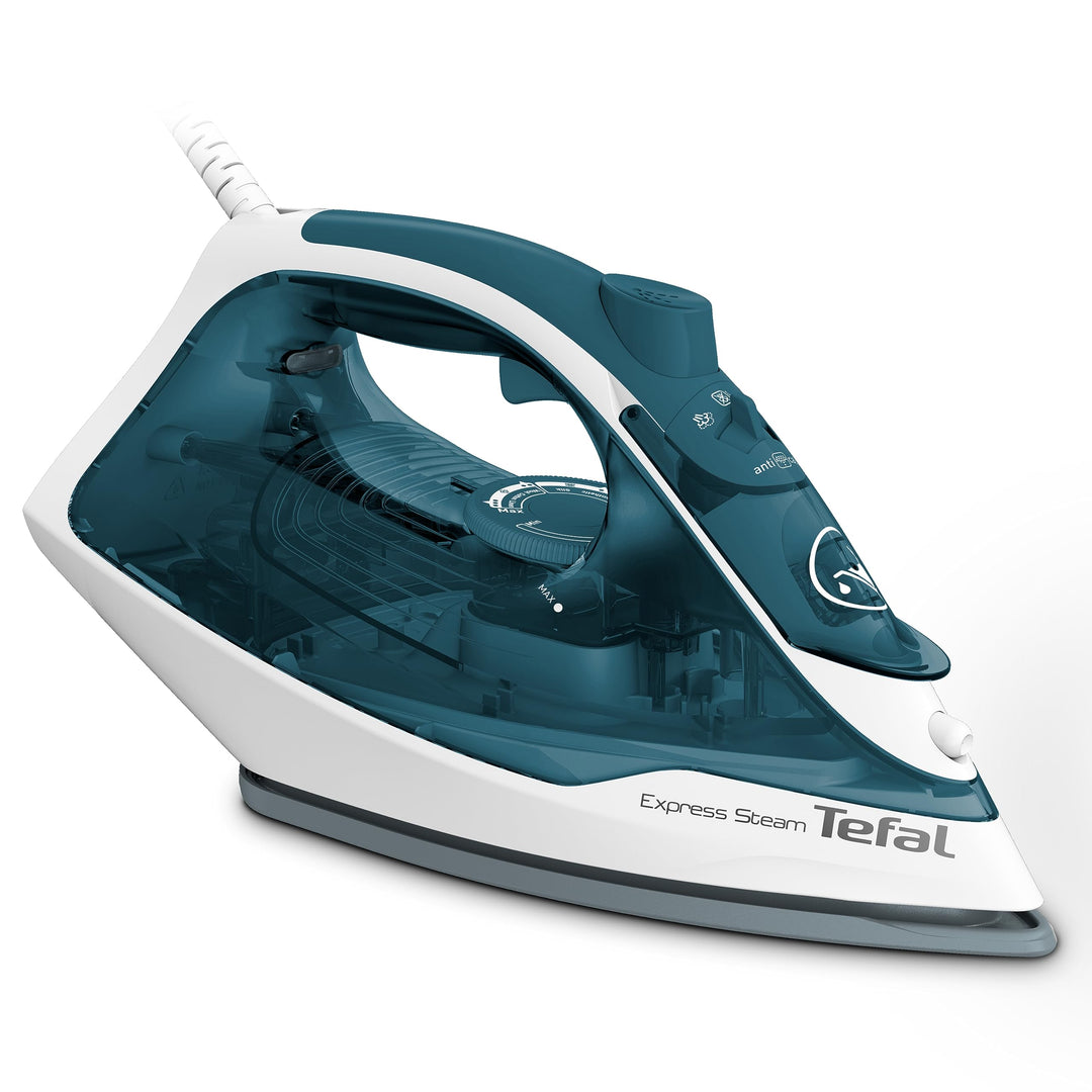 Tefal Express Steam I Dampfbügeleisen I Anti-Kalk-System I 2400 Watt I Tropfstopp-Funktion I kurze A