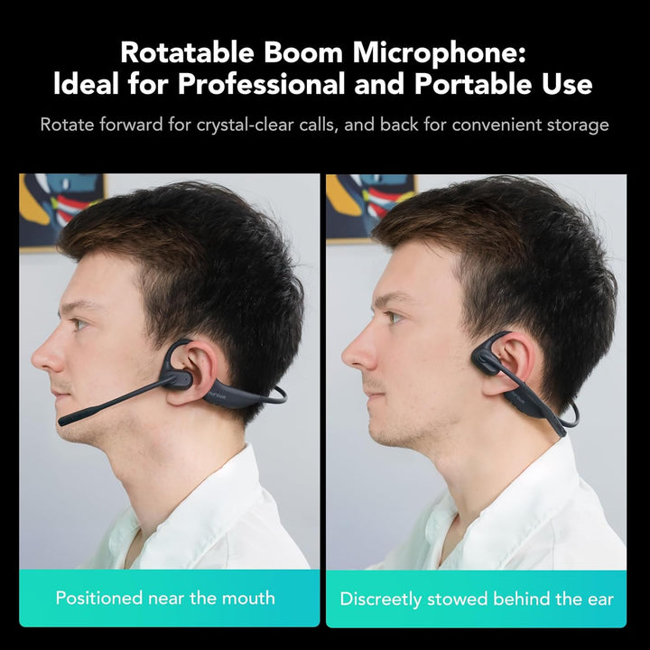 Nuroum OpenEar Pro 2 Kopfhörer mit Noise-Cancelling Mikrofon,Open Ear Bluetooth Kopfhörer mit Dongle
