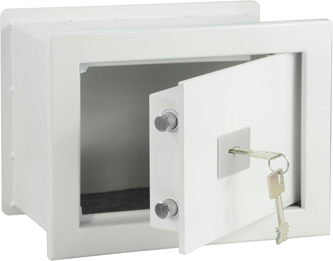 ALSTEN TECH Wandsafe Einmauertresor 310 x 210 x 150 mm 5,5 kg Schlüsseltresor mit Doppelbartschloss