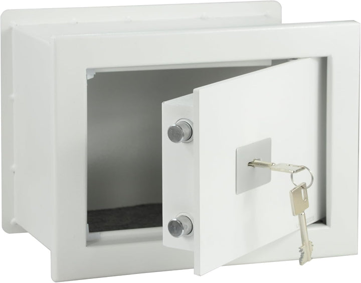 ALSTEN TECH Wandsafe Einmauertresor 310 x 210 x 150 mm 5,5 kg Schlüsseltresor mit Doppelbartschloss