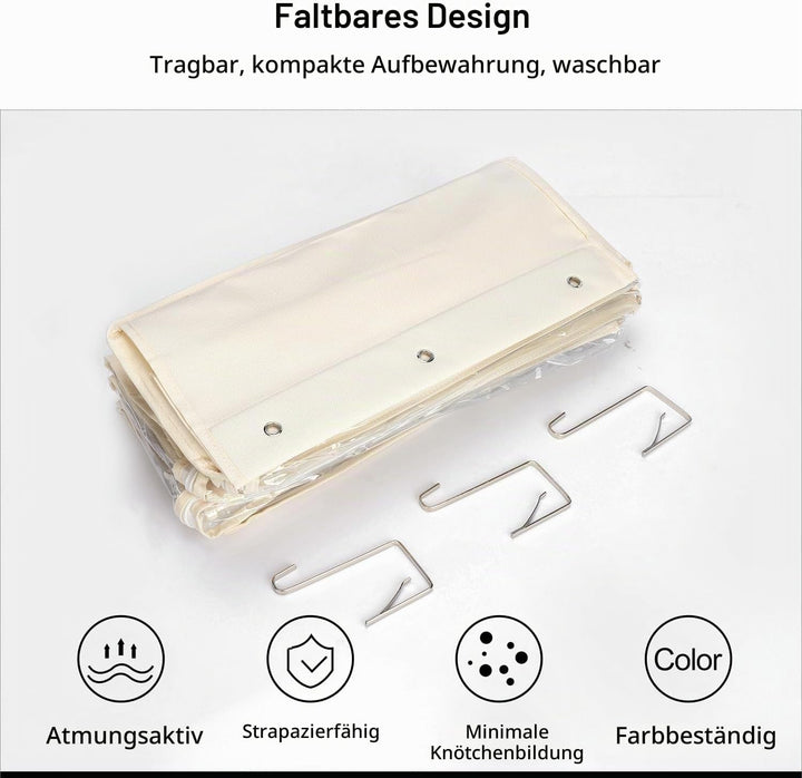 Lirex Geldbörsen-Organizer, 6 Taschen Handtaschen-Organizer mit Reissverschluss zum Aufhängen, für S
