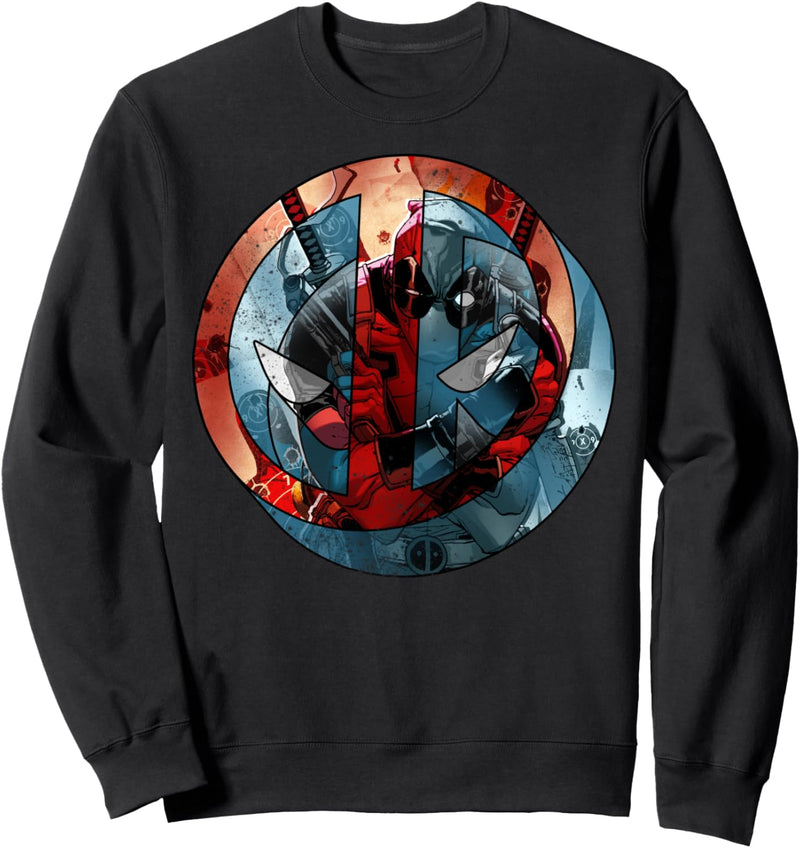 Marvel Deadpool Circle Screen Logo Sweatshirt