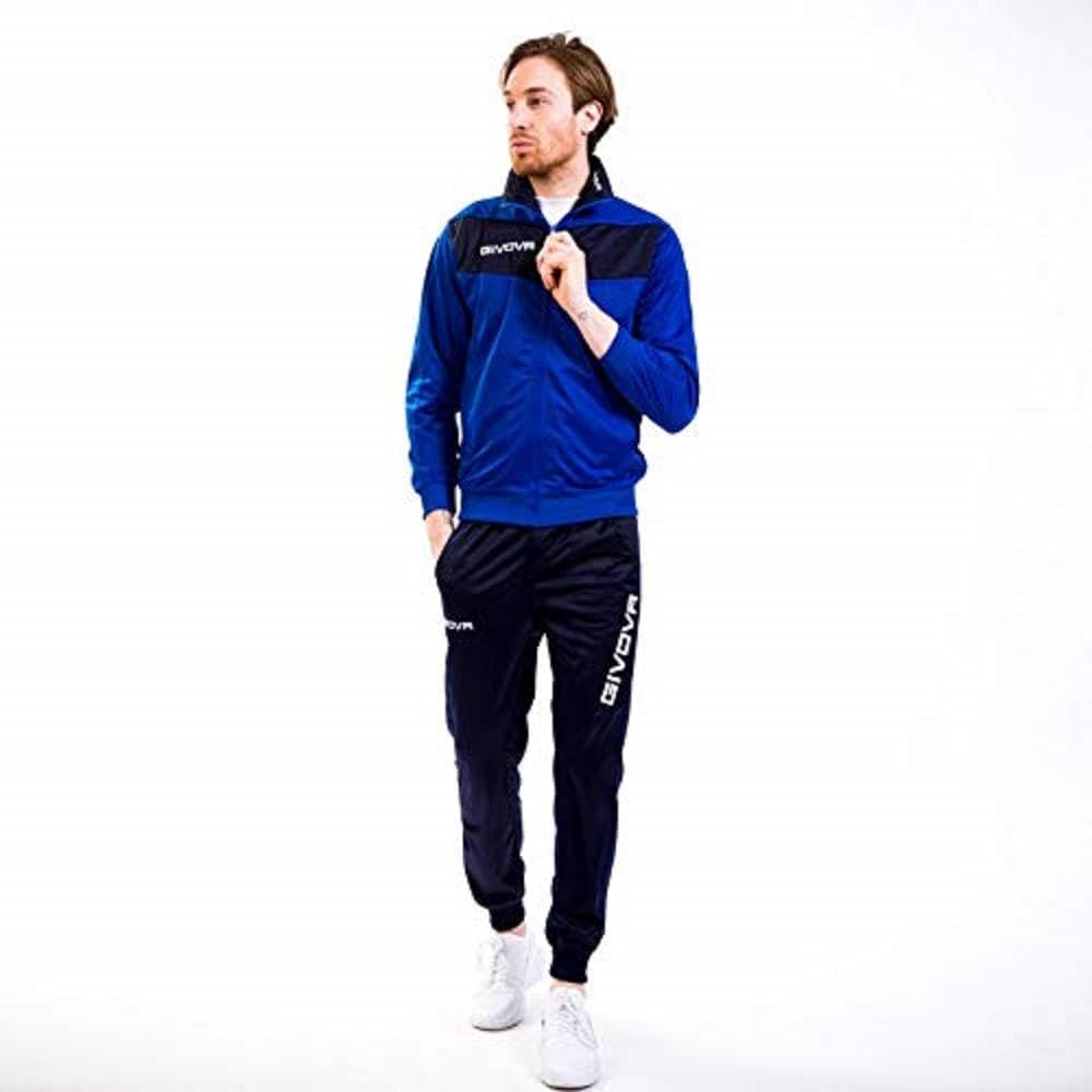 Givova Herren Visa Trainingsanzug XL Mehrfarbig (hellblau/blau), XL Mehrfarbig (hellblau/blau)
