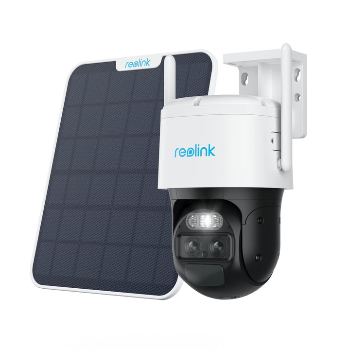 Reolink PTZ Überwachungskamera Aussen Akku mit Auto-Tracking &amp; Auto-Zoom, Dual Lens, 4MP Solar WLAN