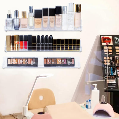 AMEITECH Nagellack-Halter aus Acryl, transparent, Wandmontage, für 90 Flaschen, Nagellack-Organizer