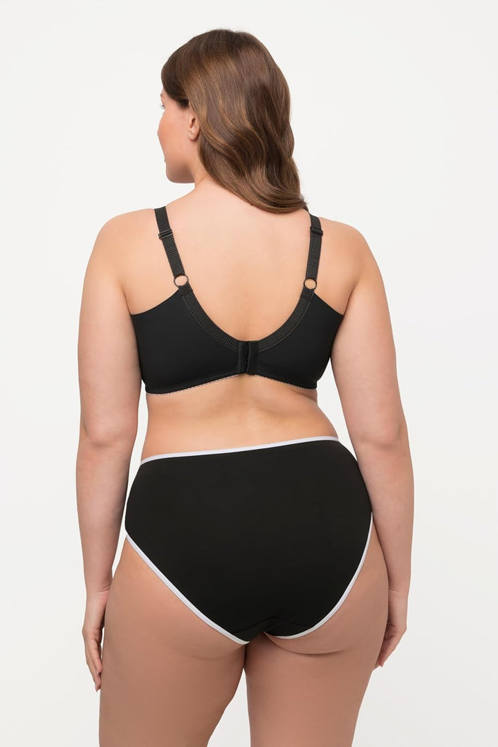 Ulla Popken Damen grosse Grössen Übergrössen Plus Size Bügel-BH, Softschalen, Zierkante 811724 105E