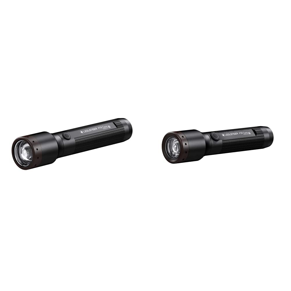 Ledlenser Kopflampe, Schwarz &amp; 502178 P5R Core, Taschenlampe LED, 500 Lumen, Leuchtweite 250 Meter,
