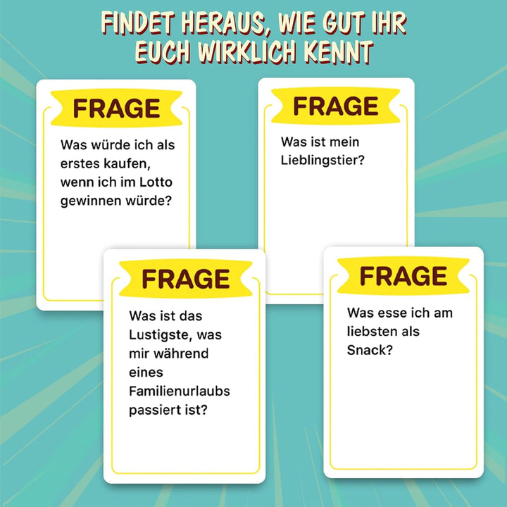 WIE GUT KENNST DU DEINE FAMILIE ? Das beliebte Familienspiel mit witzigen Herausforderungen und Frag